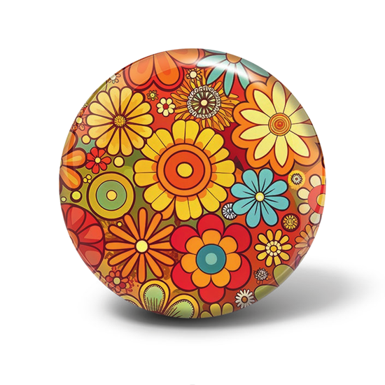 Picture of Brunswick Retro Flowers Viz-a-Ball Bowling Ball