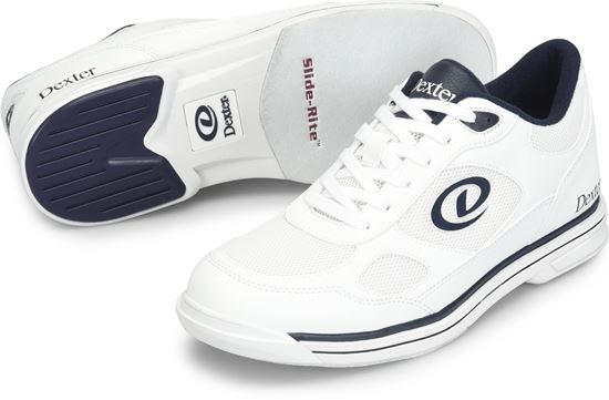 Picture of Dexter Randy White Navy Men's Bowling Shoes
