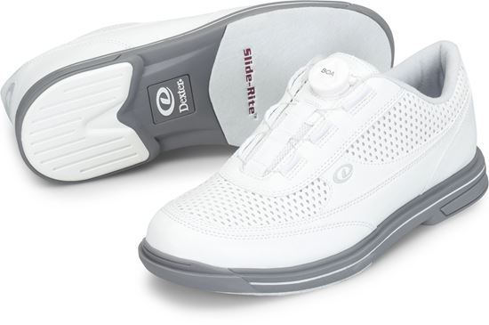 Picture of Dexter Turbo Boa White Wide Men's Bowling Shoes