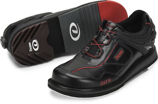 Picture of Dexter SST 6 Hybrid BOA Black Red Men's Right Wide Bowling Shoes