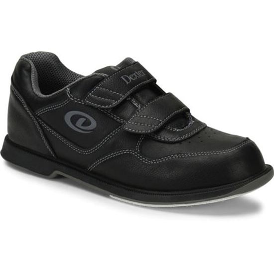 Picture of Dexter Mens V Strap Velcro Black Bowling Shoes