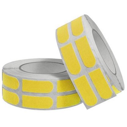Picture of Turbo Grip Strips Tape Yellow 3/4" Precut Fitting Tape 500 Count Roll
