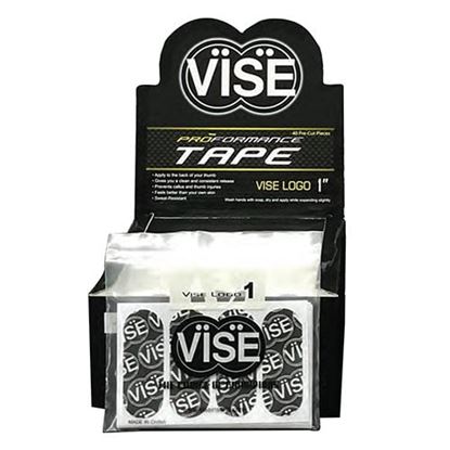 Picture of VISE Pre-Cut VISE Logo Tape Black 40 Pieces 3/4"
