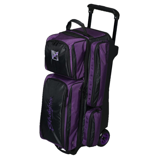 Picture of KR Strikeforce Konvoy 3 Ball Triple Roller Black Purple Bowling Bag