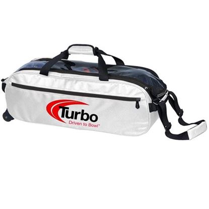 Picture of Turbo Pursuit 3 Ball Travel Tote White Bowling Bag